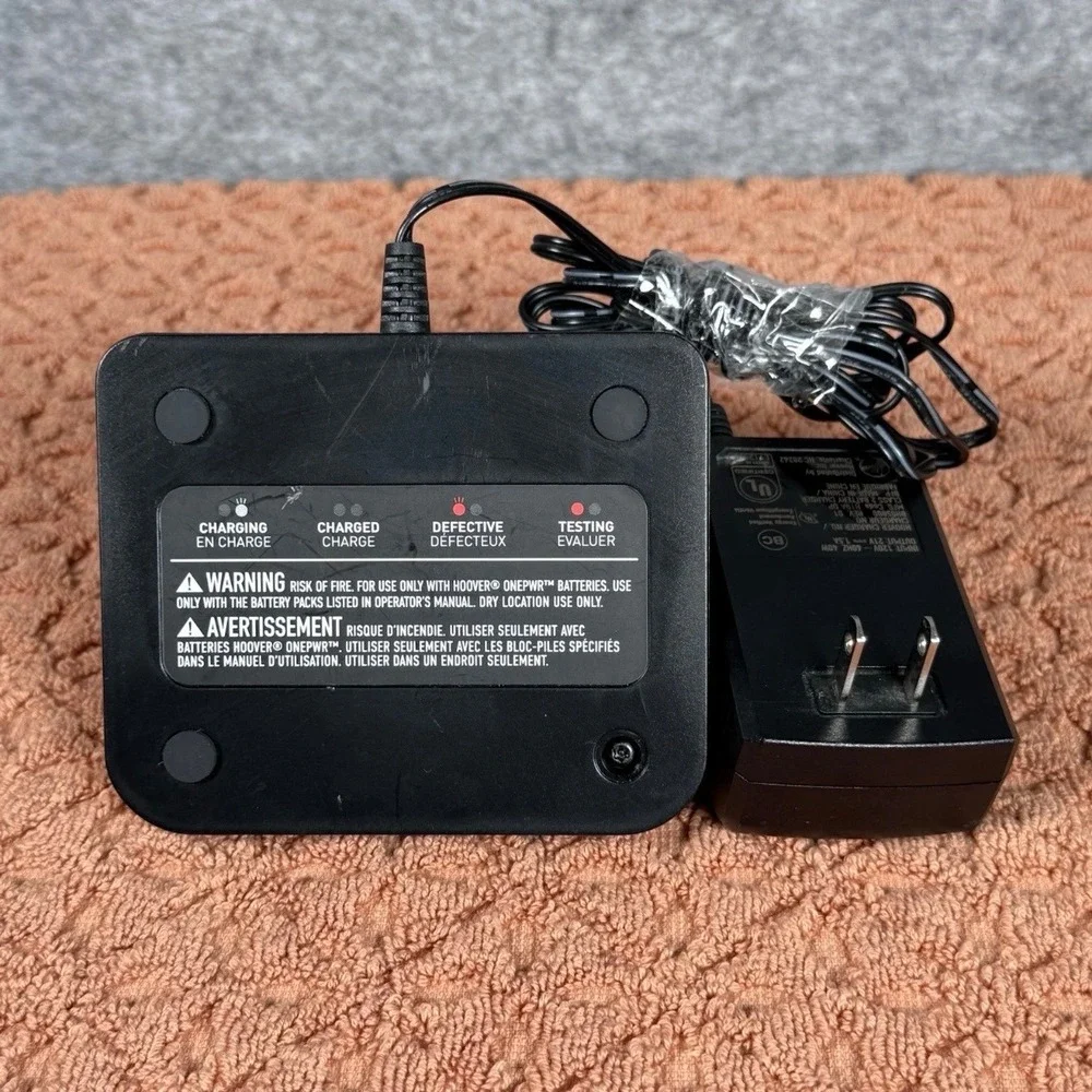 Hoover ONEPWR Battery Charger BH05000 Lithium Ion Power Station Black Solid